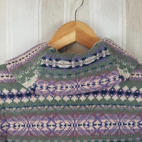 Chaps Southwestern‎ Knit Sweater Vest Cardigan Size Small - Picture 9 of 11